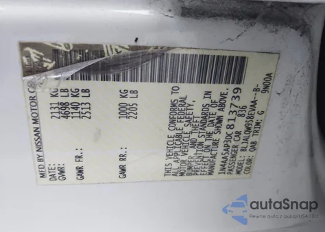 2013 Nissan Maxima 3.5 S from USA, damaged, VIN 1N4AA5AP3DC813739